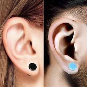 img 1 attached to BIG GAUGES Acrylic Piercing Illusion Women's Jewelry and Body Jewelry