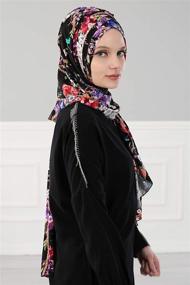 img 2 attached to Jersey Cotton Instant Modesty Turban Women's Accessories for Scarves & Wraps