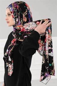 img 1 attached to Jersey Cotton Instant Modesty Turban Women's Accessories for Scarves & Wraps