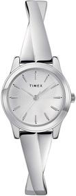 img 4 attached to 👗 25mm Fashion Stretch Bangle Watch for Women by Timex with Expansion Band