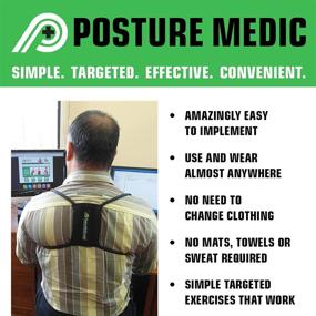 img 1 attached to 👍 Enhance Posture with the Posture Medic Dynamic Posture Brace - Ideal for Neck, Upper, and Lower Back Support, Long-Term Correction, Small Plus Strength, Purple