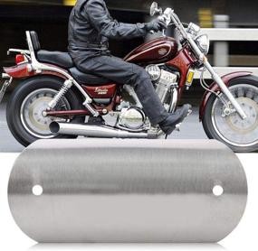 img 3 attached to 🏍️ Keenso Stainless Steel Motorcycle Heat Shield Exhaust Pipe Protector Middle Pipe Cover Heel Guard (#1)