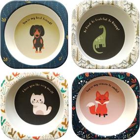 img 4 attached to 🐼 Super Cute Bamboo Bowls for Kids: Adorable & Eco-Friendly Dining Delights!