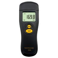 🔢 non-contact digital tachometer rpm tester with lcd backlight display - 2.5~99999 rpm range, 50mm~500mm distance, rotational speed meter, tacho speedometer logo