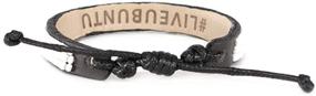 img 2 attached to 🌈 Ubuntu Life Love Bracelet: Stylish Adjustable Leather Beaded Glass Bracelet for Men & Women
