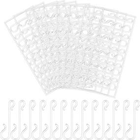 img 4 attached to Jetec Christmas Tree Hooks: Weatherproof Transparent Plastic Hangers for Christmas Ornaments, Home Decoration, Festive Party Supplies - Set of 100 Hooks