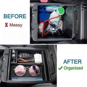 img 3 attached to 🚗 Enhance Your Toyota Tacoma's Storage with JDMCAR Center Console Organizer: Compatible with 2016-2022 Tacoma Models