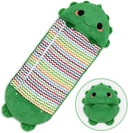 sleeping pillow cartoon children dinosaur logo