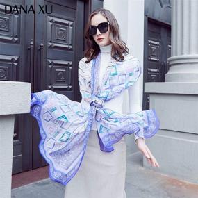 img 3 attached to 🧣 Дана Шали Пашмины от DANA XU для женщин, Оранжевый08 - стильные аксессуары для дам