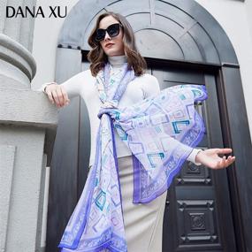 img 1 attached to 🧣 Дана Шали Пашмины от DANA XU для женщин, Оранжевый08 - стильные аксессуары для дам