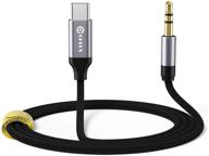 🎧 адаптер usb c к 3.5mm аудио высокой четкости для google pixel, moto, samsung galaxy и других - 3.3фт логотип