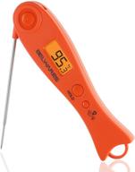 🌡️ belwares digital instant read meat thermometer - ideal kitchen tool for cooking, smoker, bbq, and grill - backlit display and magnetic attachment - perfect for deep fry, coffee, and candy logo