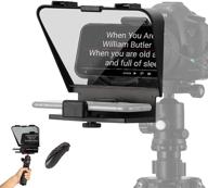 📱 moman smartphone teleprompter kit: portable solution for iphone, huawei & dslr recording with remote control & tripod - 70/30 beam split glass included! logo