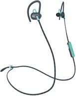 🎧 house of marley uprise in-ear headphones - 8-hour battery life, sweat-proof & weather resistant, ipx5 rated, custom fit, microphone & 3-button controls, tangle-free braided cable in teal logo