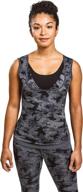 women's premium workout tank top with sweat shaper technology - slimming sauna vest logo