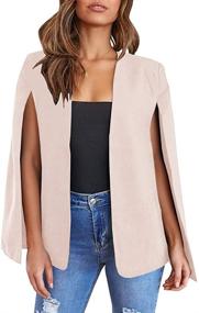 img 4 attached to 👩 GAMISOTE Womens Blazer Trentch: Stylish Workwear for Women's Suiting & Blazers