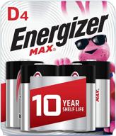 energizer max d batteries: long-lasting premium alkaline d cell batteries (4-pack) logo