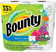 bounty paper towels, select-a-size, print, pack of 2 (1-pack) logo