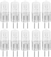 🔦 10 pack clear lense dimmable g5.3 jcd 75 watt halogen light bulb - candle warmer & spa aroma therapy bulb replacement for oil lamp, incense diffuser, wax burner - g5.3 cl 75w logo