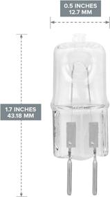 img 2 attached to 🔦 10 Pack Clear Lense Dimmable G5.3 JCD 75 Watt Halogen Light Bulb - Candle Warmer & Spa Aroma Therapy Bulb Replacement for Oil Lamp, Incense Diffuser, Wax Burner - G5.3 CL 75W
