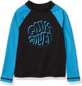 img 3 attached to Quiksilver Slevee Sleeve Rashguard Trouble Boys' Clothing