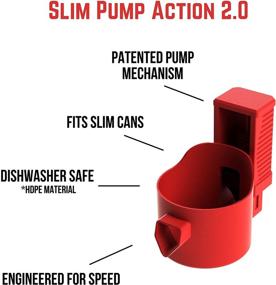 img 1 attached to 🍺 Drunk Engineers Shotgun Tool - Slim Pump Action 2.0 - Ideal for Slim Sized Cans - Top Rated Beer Shotgun Tool for House Parties and Tailgates (Red)