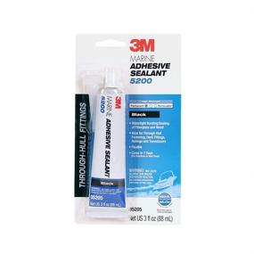 img 4 attached to 3M Marine Sealant 5200 - Black, 3 Ounces - Permanent Bonding and Sealing for Boats and Marine Applications