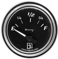 📏 equus 7362 2-inch fuel level gauge: chrome finish & black dial logo