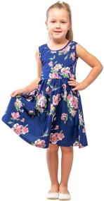 img 3 attached to 👗 Sleeveless Audrey Hepburn Inspired Casual Dresses for Girls' in Girls' Clothing