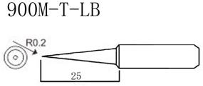 img 2 attached to 🔥 10PCS 900M-T-LB Soldering Iron Tips Set for HAKKO 936, 937, 907 Atten, Quick, Aoyue, Yihua, Vastar, Sywon, Tabiger, SOAIY, and X-Tronic Soldering Stations - SolderFun