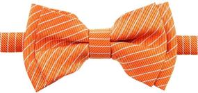 img 1 attached to Chic Striped Microfiber Pre Tied Bow Ties for Boys: Retreez Stylish Accessories