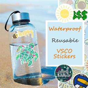 img 1 attached to 🎉 50pcs Set of Cute Stickers for Water Bottles, Car, Motorcycles, Bicycle, Bike Helmet, Skateboard, Snowboard, Luggage, Laptop, MacBook, Pad - Waterproof Vinyl Funny Decorative Stickers