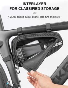 img 1 attached to 🚲 Bicycle Triangle Bag - Convenient Bike Storage & Frame Pouch for MTB Road Cycling Accessories