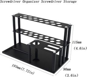 img 3 attached to 🔧 Организуйте и храните ваши инструменты для радиоуправляемого автомобиля с помощью полного набора инструментов: органайзер для отверток, держатель для пассатижей, стеллаж для хранения крестовым отверткам и шестигранникам Филлипса, а также лоток для винтов с 18 отверстиями для RC Car Heli.