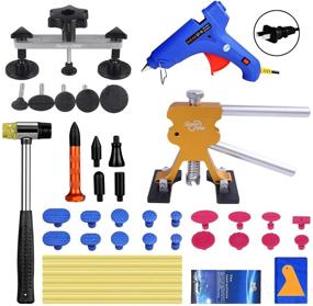 img 1 attached to 🔧 Super PDR Paintless Dent Repair Tools Kit: 42Pcs Car Dent Puller Removal Set