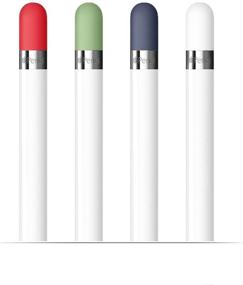 img 3 attached to FRTMA 4-Color Combo Apple Pencil Cap Set - Midnight Blue, White, Mint, Red