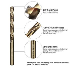 img 3 attached to 🔩 Проходите сквозь нержавеющую сталь с легкостью с HPHOPE Straight Suitable Drilling Stainless