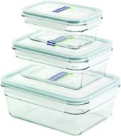 🔒 glasslock 6-piece oven safe container set: durable and versatile rectangular glass storage for everyday use logo