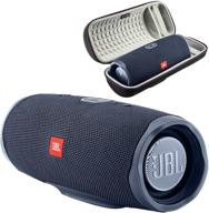 🔊 jbl charge 4: водонепроницаемый bluetooth-динамик в комплекте с портативным жестким кейсом boomph - синий логотип