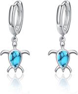 turquoise turtle earrings sterling earring logo