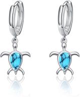 серьги с бирюзовыми черепахами sterling earring логотип