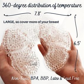 img 2 attached to 👶 Effective Hot/Cold Breast Therapy Packs for Nursing, Breast Ice Packs for Soothing, Breast Heating Pads for Nursing Moms, Warm Compress for Engorgement Relief, Mastitis Relief, and Breast Warmers for Pumping
