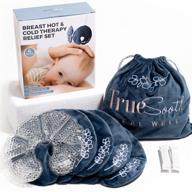 👶 effective hot/cold breast therapy packs for nursing, breast ice packs for soothing, breast heating pads for nursing moms, warm compress for engorgement relief, mastitis relief, and breast warmers for pumping logo