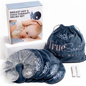 img 4 attached to 👶 Effective Hot/Cold Breast Therapy Packs for Nursing, Breast Ice Packs for Soothing, Breast Heating Pads for Nursing Moms, Warm Compress for Engorgement Relief, Mastitis Relief, and Breast Warmers for Pumping