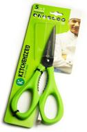 🔪 chef mori's kitchenized heavy duty kitchen shears: the ultimate multi-purpose scissors for poultry, meat, fish, vegetables, herbs, and bbq's logo