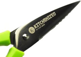 img 1 attached to 🔪 Chef Mori's Kitchenized Heavy Duty Kitchen Shears: The Ultimate Multi-Purpose Scissors for Poultry, Meat, Fish, Vegetables, Herbs, and BBQ's