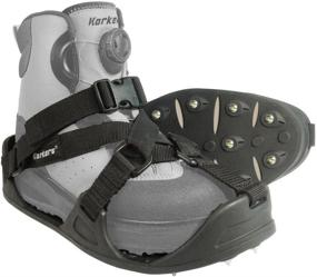 img 2 attached to 👞 Enhanced Traction and Durability: Korkers RockTrax Cleated Overshoes with 28 Spikes