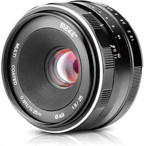 img 4 attached to 📸 Meike 25mm F1.8 APS-C Manual Focus Lens for Sony E Mount Mirrorless Cameras - Wide Angle Lens for NEX 3, 3N, 5, 5T, 5R, 6, 7, A6400, A5000, A5100, A6000, A6100, A6300, A6500, A6600