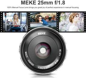 img 3 attached to 📸 Meike 25mm F1.8 APS-C Manual Focus Lens for Sony E Mount Mirrorless Cameras - Wide Angle Lens for NEX 3, 3N, 5, 5T, 5R, 6, 7, A6400, A5000, A5100, A6000, A6100, A6300, A6500, A6600