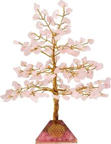 img 4 attached to 🌸 PYOR Rose Quartz Healing Tree of Life: Enhance Aura Cleansing, Attract Wealth & Prosperity with Handmade Spiritual Gift - Feng Shui Crystal Home Décor